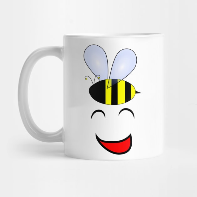 Funny ideas Bee happy funny t-shirt funny gifts for friends by hardworking